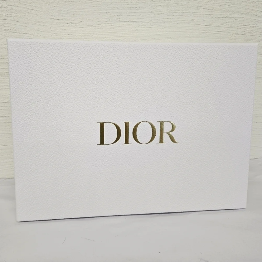 Christian Dior Nesting Storage Box with Stuffing in White and Gold NWOT